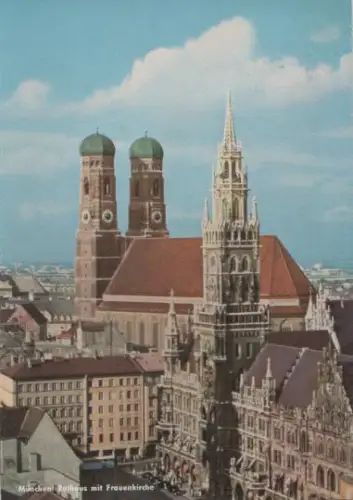 München - Rathaus mit Frauenkirche - 1961