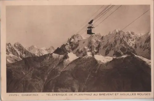 Frankreich - Frankreich - Chamonix-Mont-Blanc - Teleferique de Plan-Praz - ca. 1935