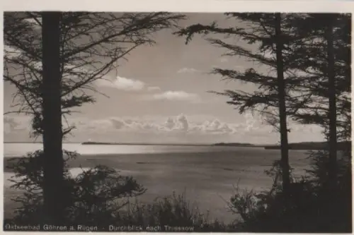 Binz - Göhren Rügen - Blick nach Tiessow - ca. 1955