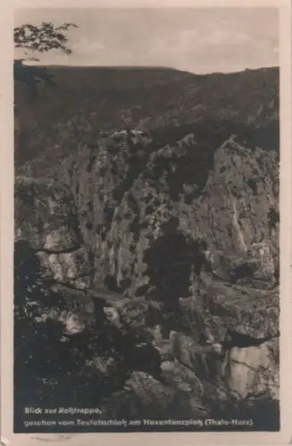 Thale - Blick zur Roßtrappe - 1957