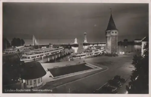 Lindau - Seebeleuchtung - ca. 1955