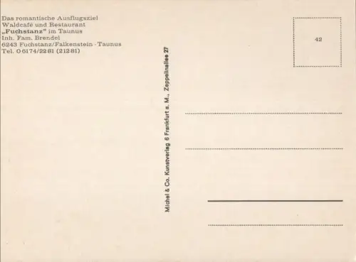 Königstein-Falkenstein - Restaurant Fuchstanz