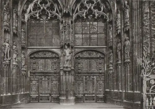 Ulm - Münster Hauptportal - ca. 1965