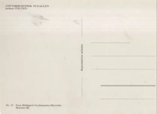 Schweiz - St. Gallen - Schweiz - Stiftbibliothek