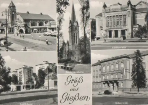 Gießen u.a. Hochhäuser - 1960
