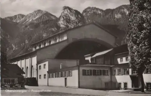 Oberammergau - Passionstheater, Bühnenseite - 1959