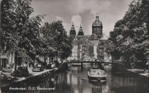 Niederlande - Niederlande - Amsterdam - Voorburgwal - ca. 1960