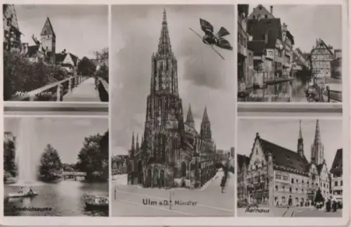 Ulm - u.a. Partie an der Blau - ca. 1955