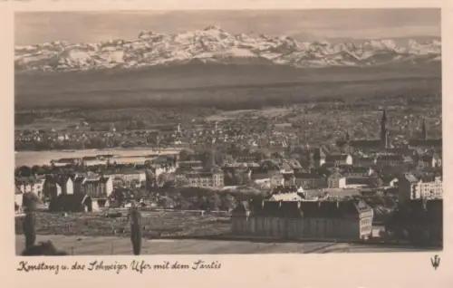Konstanz u. Schweizer Ufer m. Säntis - ca. 1935