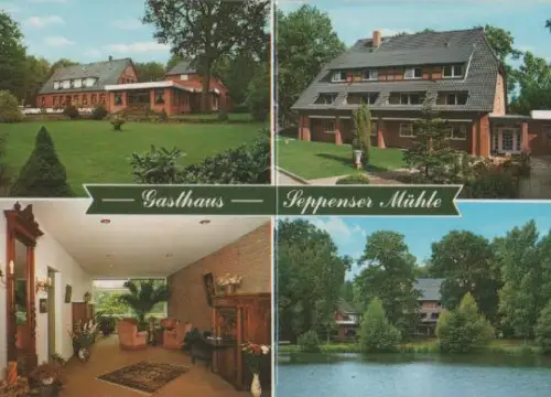 Buchholz - kleine Werbeklappkarte (Rückseite bedruckt) - ca. 1985