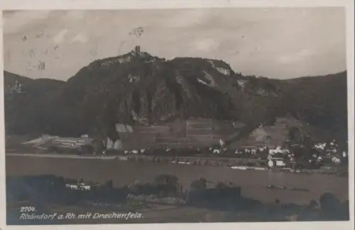 Bad Honnef-Rhöndorf - mit Drachenfels - ca. 1930