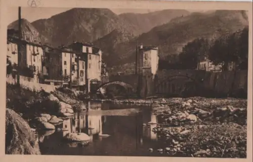 Frankreich - Frankreich - Sospel - Vieilles Maisons au Bord de la Bevera - ca. 1935