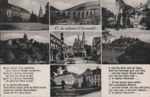 Odenwald - u.a. Schloß Erbach - 1965