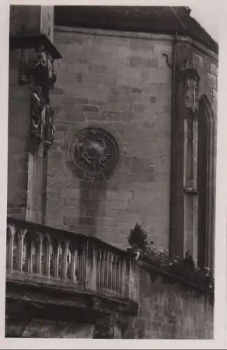 Tübingen - Wahrzeichen an Stiftskirche - ca. 1955