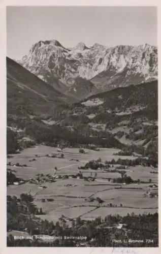 Blick auf Schönau m. Reiteralpe - 1954