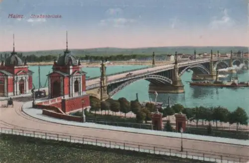 Mainz am Rhein - Mainz - Straßenbrücke - 1922