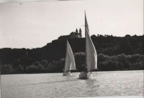 Ungarn - Ungarn - Tihany - Balatonpart az apatsagi templommal - ca. 1965