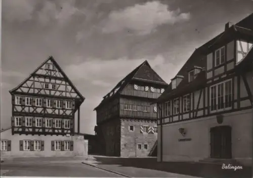 Balingen - Zollernschloß, Jugendherberge und Landratsamt - ca. 1965