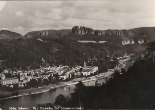 Bad Schandau - mit Schrammsteinen - ca. 1975