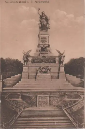 Rüdesheim - Nationaldenkmal Niederwald - ca. 1935
