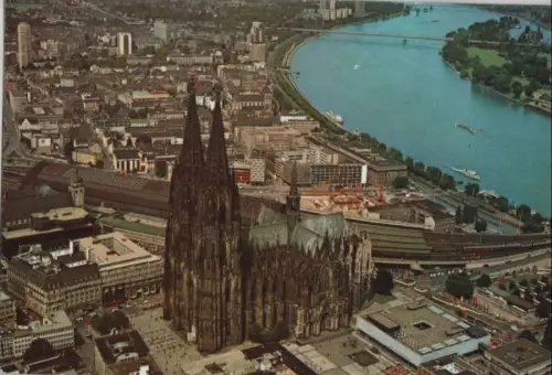 Köln - Dom aus Vogelperspektive - 1986