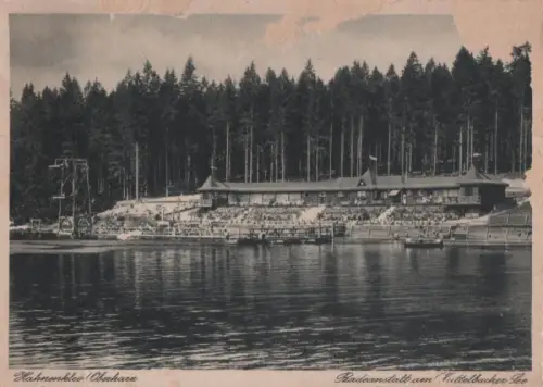 Goslar Hahnenklee - Badeanstalt am Kuttelbacher See - ca. 1965