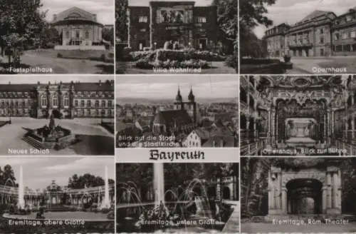 Bayreuth - u.a. Opernhaus, Blick zur Bühne - ca. 1960