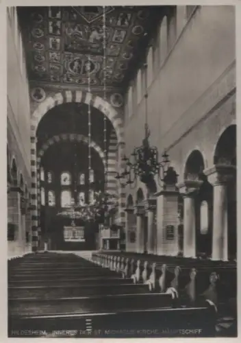 Hildesheim - St.-Michaelis-Kirche, Hauptschiff - ca. 1950