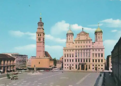 Augsburg - Perlach und Rathaus - ca. 1975