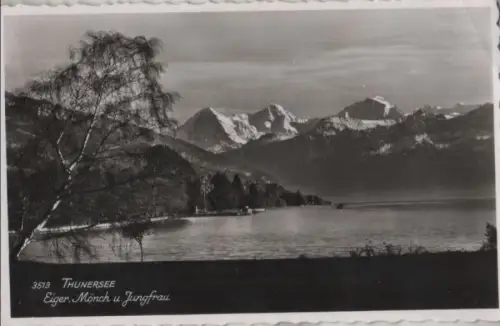 Schweiz - Schweiz - Thunersee - Eiger, Mönch und Jungfrau - 1956