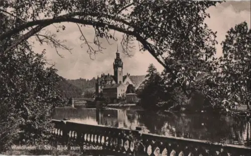 Waldheim - Blick zum Rathaus - 1958