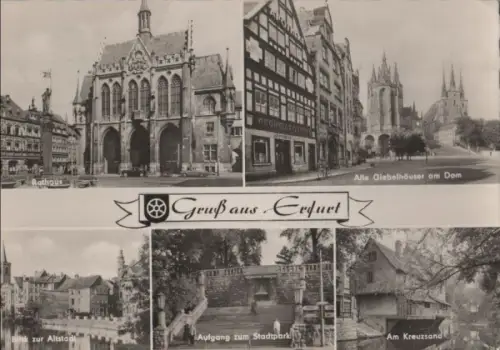 Erfurt - u.a. Aufgang zum Stadtpark - 1966