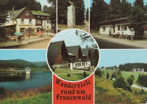 Frauenwald - Wanderziele, u.a. Monument am Bohrstuhl - 1986