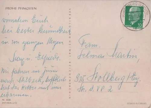 Frohe Pfingsten blühender Zweig