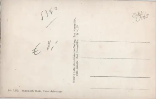 Bad Honnef-Rhöndorf - Haus Adenauer