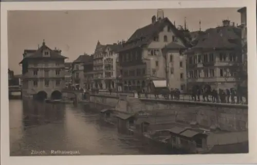 Schweiz - Schweiz - Zürich - Rathausquai - ca. 1955