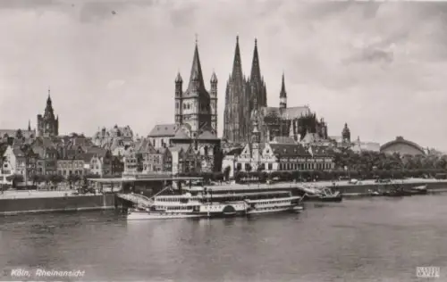 Köln - Rheinansicht - ca. 1955