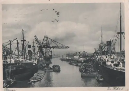 Bremen - im Hafen - 1924