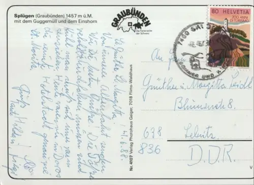 Schweiz - Splügen - Schweiz - mit Guggernüll