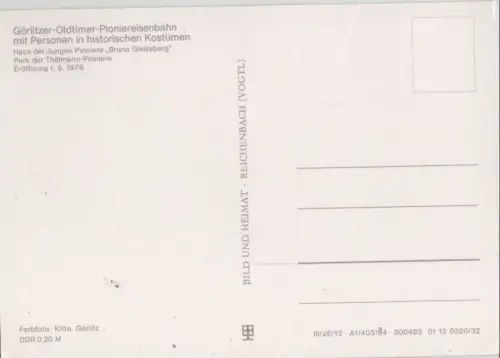 Oldtimer-Pioniereisenbahn Görlitz