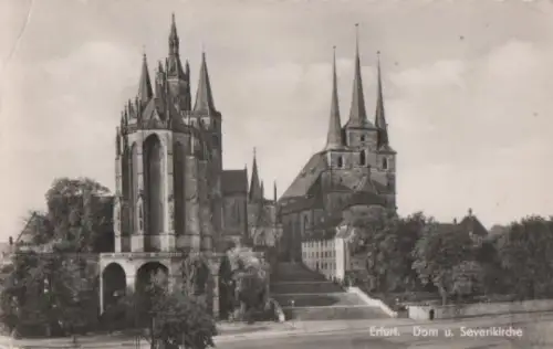 Erfurt - Dom und Severikirche - 1957