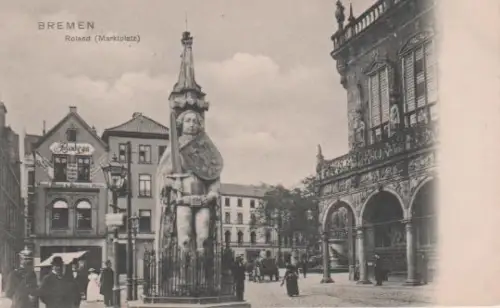 Bremen - Roland Marktplatz - ca. 1910