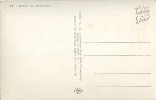 Kiel - Rathaus und Stadttheater