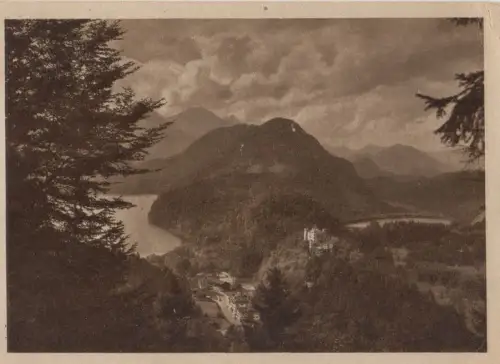 Hohenschwangau (OT von Schwangau) - Blick v. Aussichtspunkt Jugen