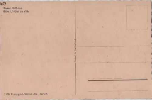 Schweiz - Basel - Schweiz - Rathaus