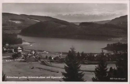 Schluchsee - mit Alpenkette - 1953