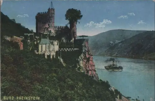 Trechtingshausen, Burg Rheinstein - ca. 1920