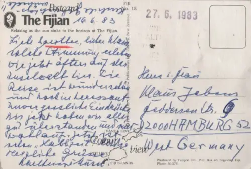Fidschi - Fiji - Fidschi - Sinking Sun