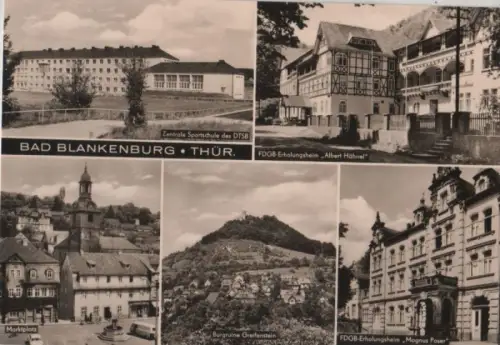 Bad Blankenburg - u.a. FDGB-Erholungsheim Albert Hähnel - ca. 1970