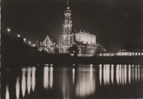 Dresden - Kath. Hofkirche u. Italienisches Dörfchen - 1961